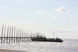 'Aziatische' steiger op Vlieland